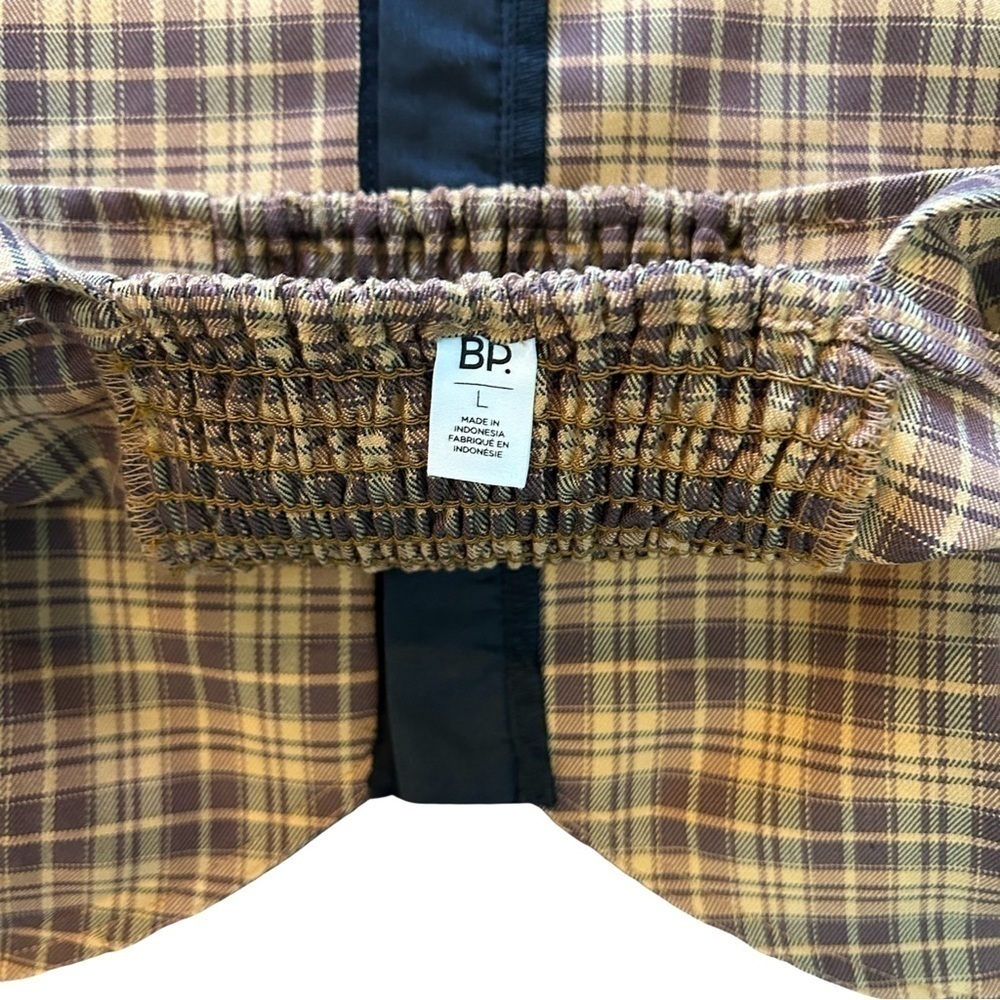BP Plaid Crop Hook & Eye Corset Top - Size L - Picture 5 of 5